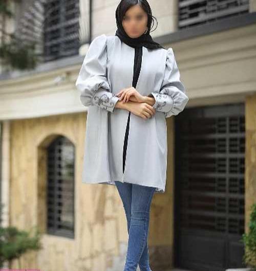 عکس مانتو استین پفکی