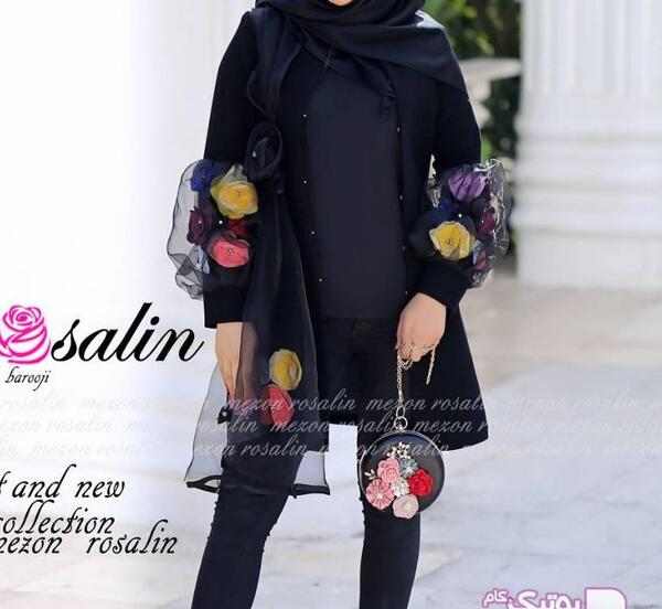 عکس مدل مانتو جدید دخترانه استین پفی