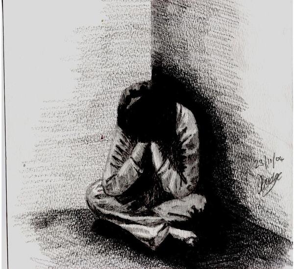 عکس تنهایی نقاشی