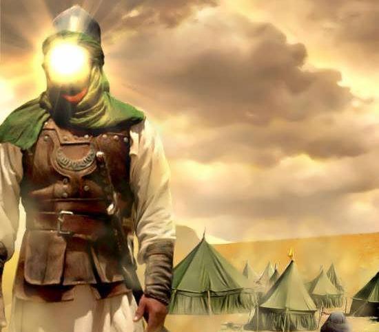 عکس ابوالفضل کنار فرات