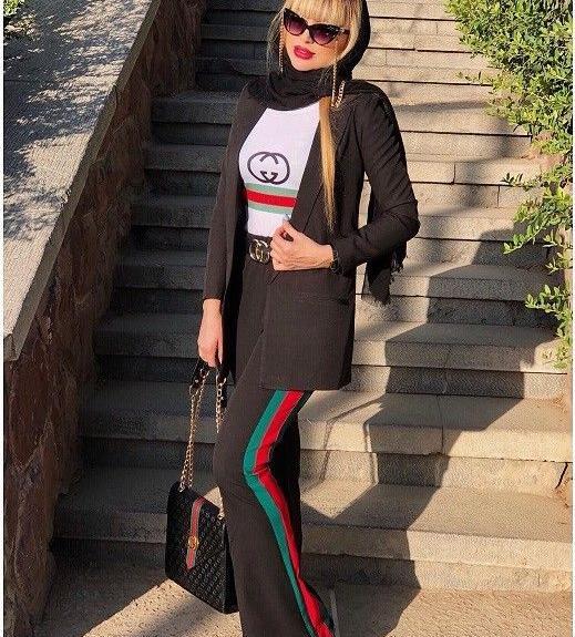 عکس مانتو کتی با شلوار راسته
