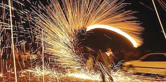عکس آتش سوزی چهارشنبه سوری