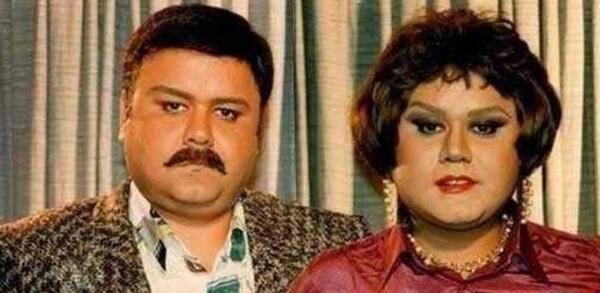 عکس اکبر عبدی در ادم برفی