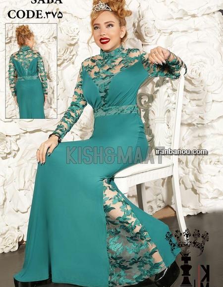 عکس کانال لباس مجلسی بلند پوشیده