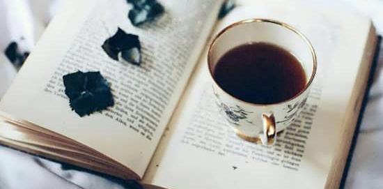 عکس قهوه کتاب