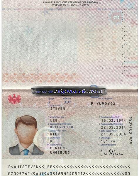 عکس پاسپورت اتریش