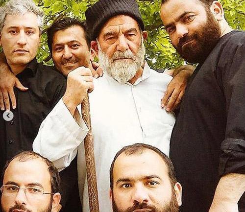 عکس حسن آقامیری با شلوارک