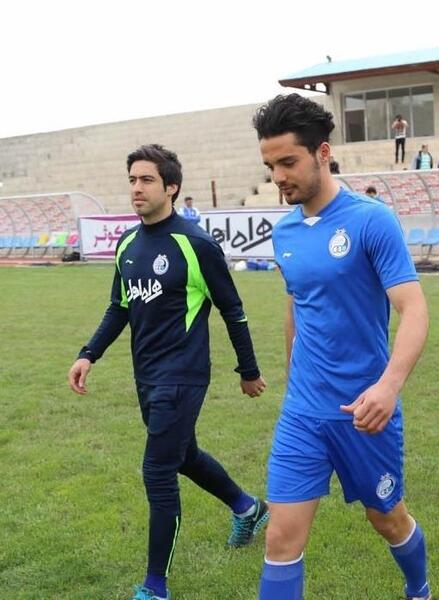 عکس امید نورافکن با لباس شخصی