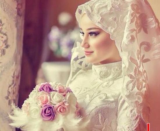 عکس با حجاب عروس
