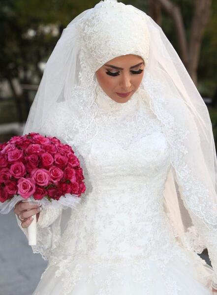 عکس با حجاب عروس