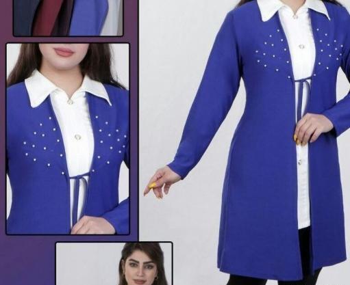 عکس مدل مانتو اسپرت یقه مردانه