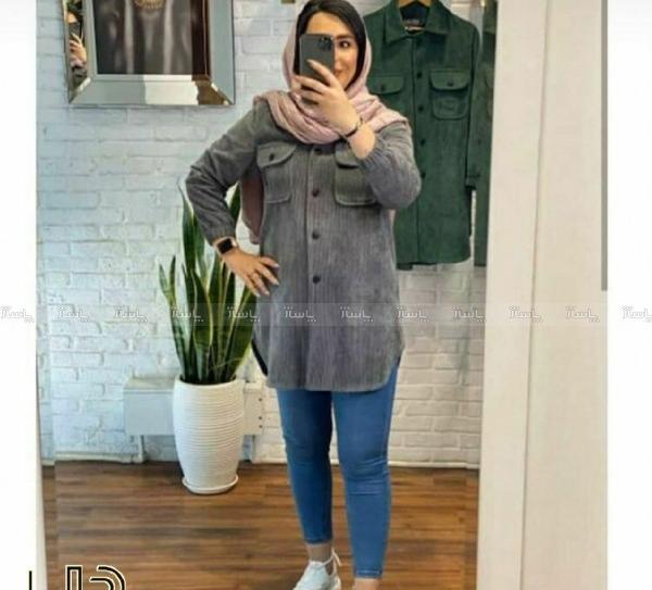 عکس مدل مانتو اسپرت یقه مردانه