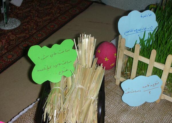 عکس سفره هفت سین ریاضی