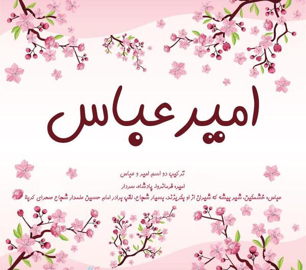 عکس نوشته پسرم امیر عباس