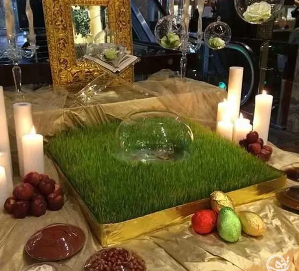عکس ساده ترین سفره هفت سین