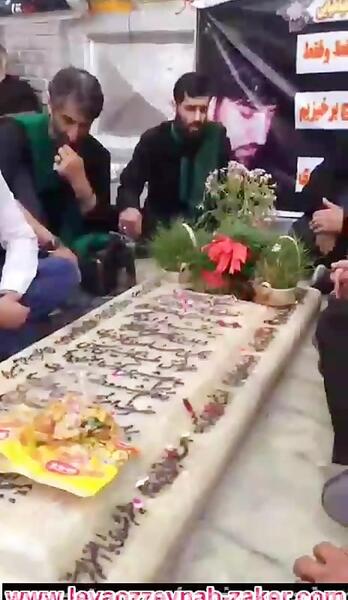 عکس قبر سید جواد ذاکر