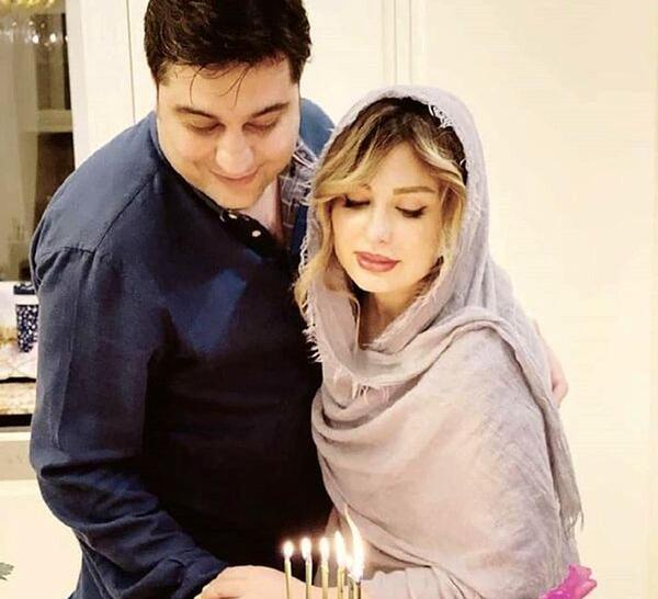 عکس عاشقانه نیوشا ضیغمی و همسرش