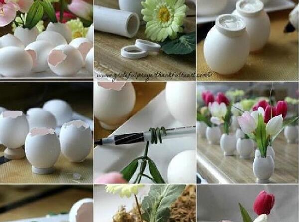عکس ایده برای سفره هفت سین با وسایل دور ریختنی