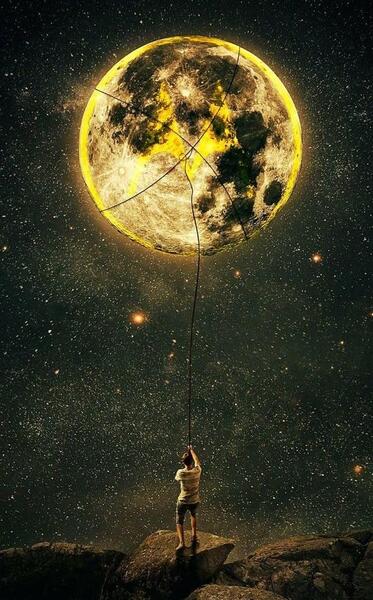 عکس ماه پس زمینه
