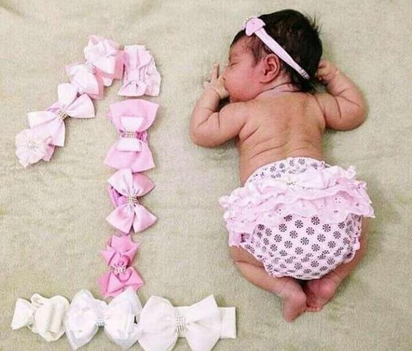 عکس نوزاد یک ماهه دختر