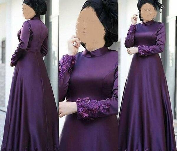 عکس پیج لباس مجلسی بلند پوشیده