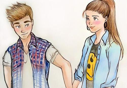 عکس دونفره عاشقانه نقاشی