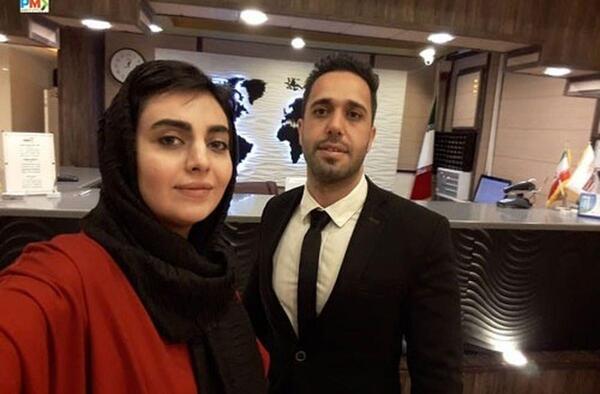 عکس تولد روزبه حصاری و مهشید جوادی