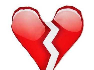عکس استیکر قلب شکسته