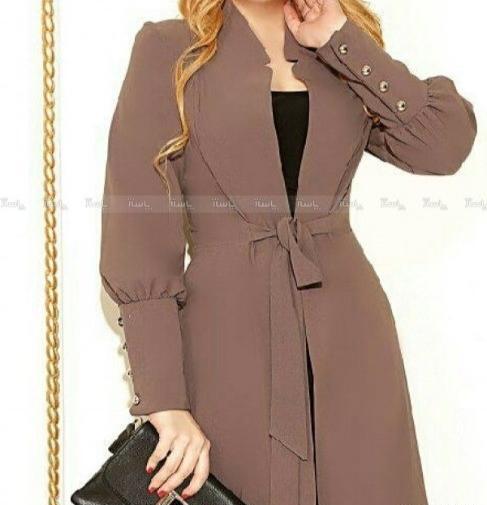 عکس مدل مانتو بلند پارچه مازراتی