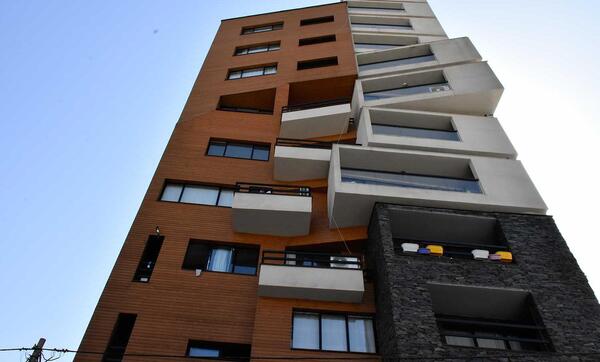 عکس باران ساختمان اسکان