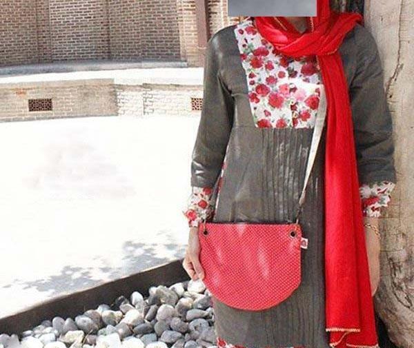 عکس مانتو گل گلی دخترانه