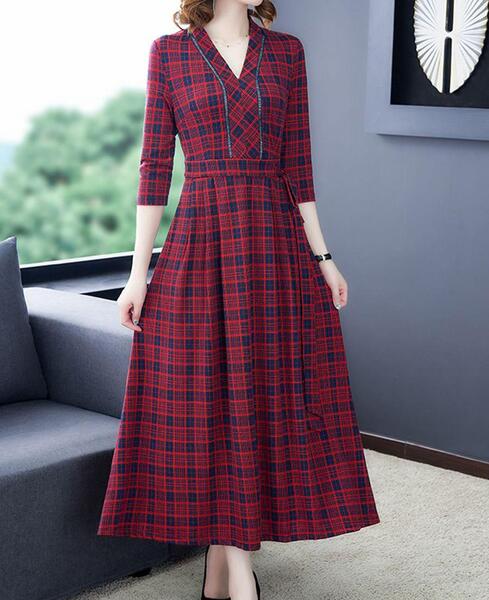 عکس مدل مانتو چهارخونه جلو بسته