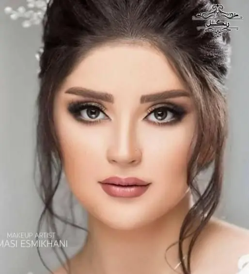 عکس زیباترین دختر چشم ابرو مشکی