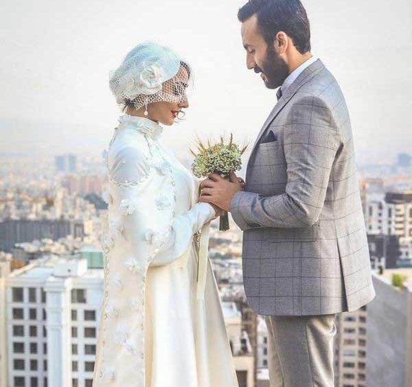 عکس عروسی پویا گنجی و همسرش