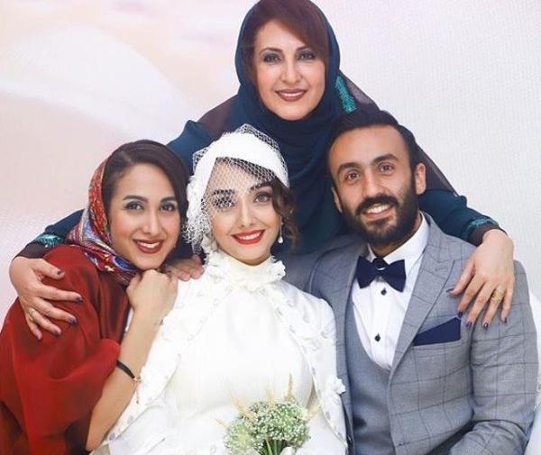 عکس عروسی پویا گنجی و همسرش
