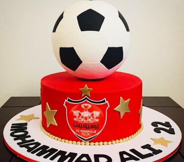عکس کیک تولد دخترانه پرسپولیسی