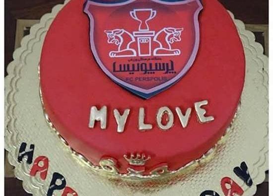 عکس کیک تولد دخترانه پرسپولیسی