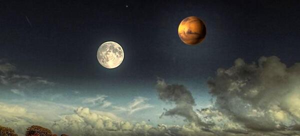عکس آسمان مریخ