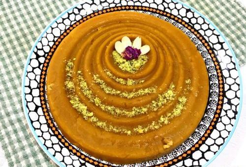 عکس تزیین حلوا ساده