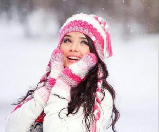 عکس دخترانه در برف