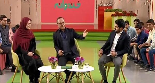 عکس ریحانه پارسا و سینا مهراد در خندوانه