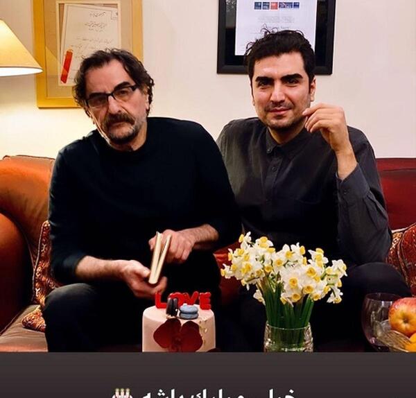 عکس حافظ ناظری و همسرش