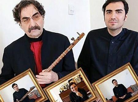 عکس حافظ ناظری و همسرش