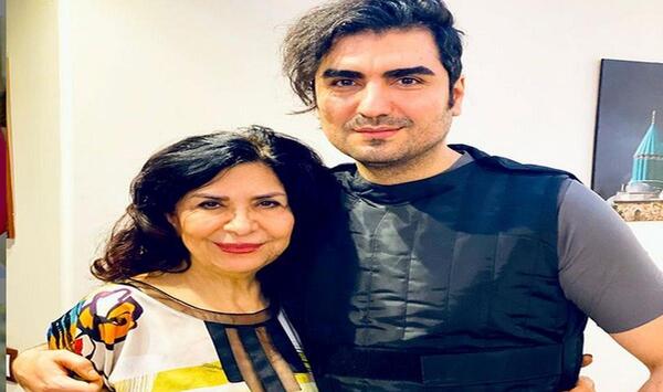 عکس حافظ ناظری و همسرش