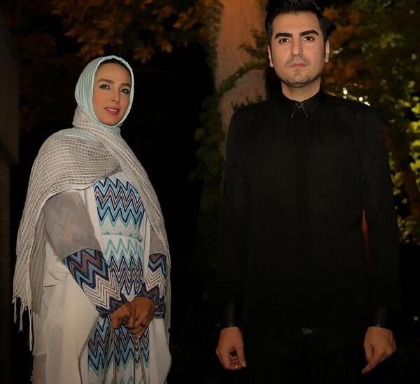 عکس حافظ ناظری و همسرش