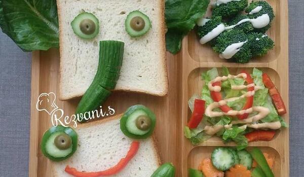 عکس ایده های نان تست برای صبحانه