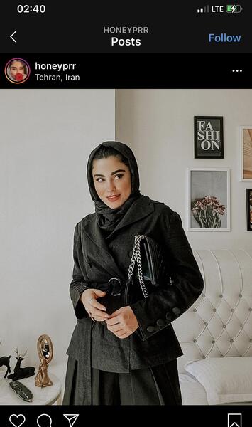 عکس هانیه زن شجاع خلیل زاده