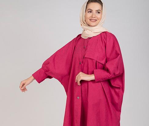 عکس مدل مانتو اسپرت آستین کیمونو