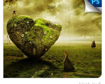 عکس قلب سنگی