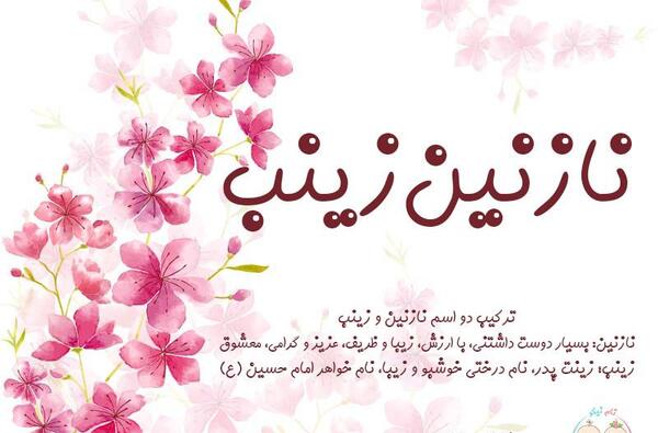 عکس نوشته ی نازنین زینب